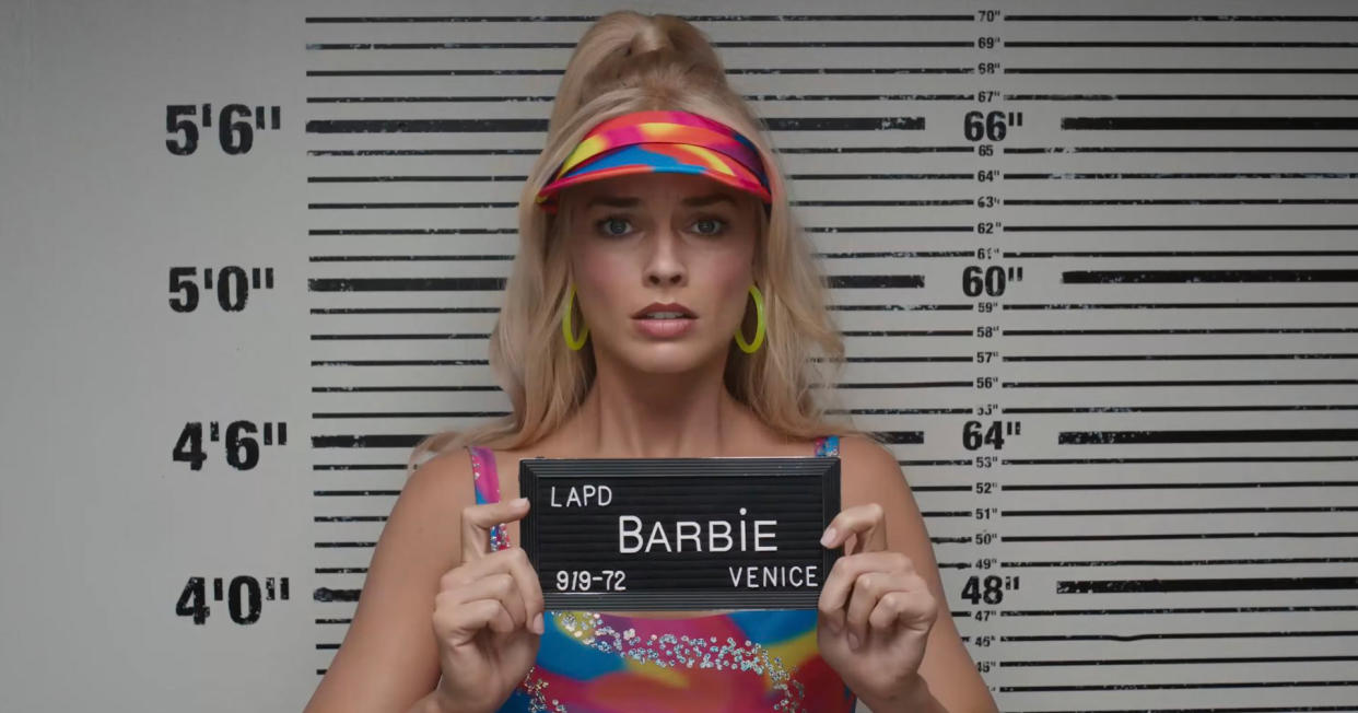 Margot Robbie as Barbie.