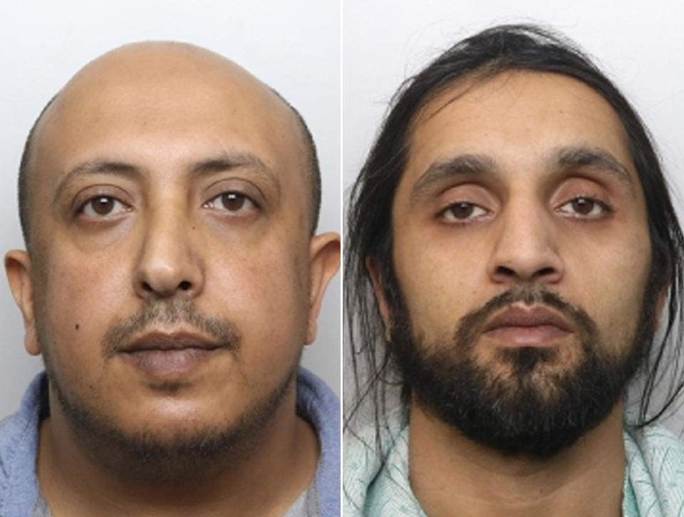 Salah Ahmed El-Hakam and Tanweer Hussain Ali were also among those convicted and will be sentenced next month. (PA)
