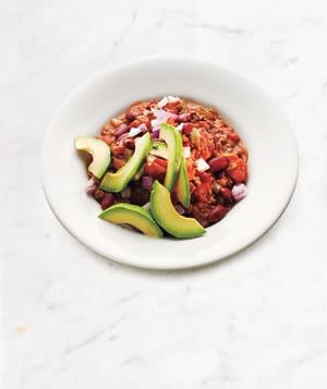 <p>Get back to the basics with this straight-forward, no-frills chili. Green bell pepper, garlic, and onion are the base for flavor, then ground beef chuck goes in with the beans and classic spices that make chili, well, chili. Hey–if it ain't broke.</p> <p><strong>Get the recipe:</strong> <a rel="nofollow noopener" href="https://www.realsimple.com/food-recipes/browse-all-recipes/beef-bean-chili-00000000039503/index.html" target="_blank" data-ylk="slk:Beef and Bean Chili;elm:context_link;itc:0;sec:content-canvas" class="link ">Beef and Bean Chili</a></p>