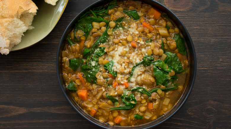 chunky lentil soup