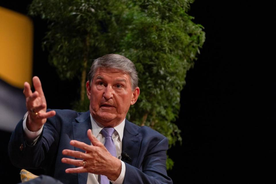 Evan Smith speaks with U.S. Senator Joe Manchin, D-West Virginia, about his agenda for America at The Texas Tribune Festival in Austin, TX on Sept. 23, 2023.