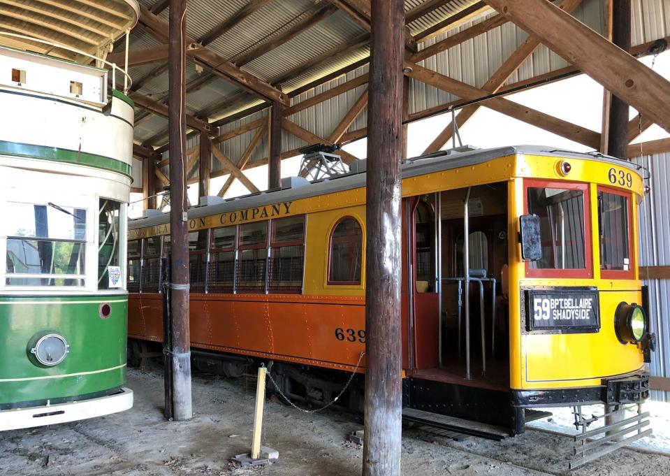 The current interior of South Boston carhouse exposes the trolleys stored there to the weather, and to the moisture from the exposed ground below.