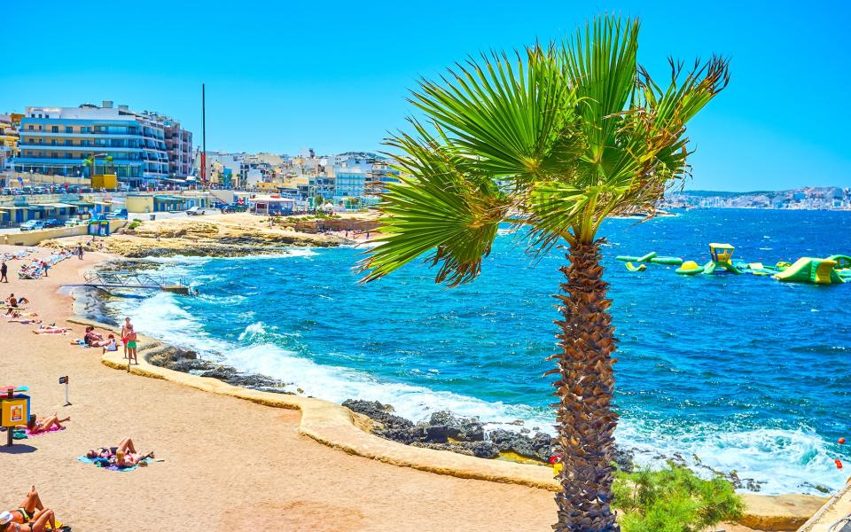 Bugibba Perched Beach, Malta