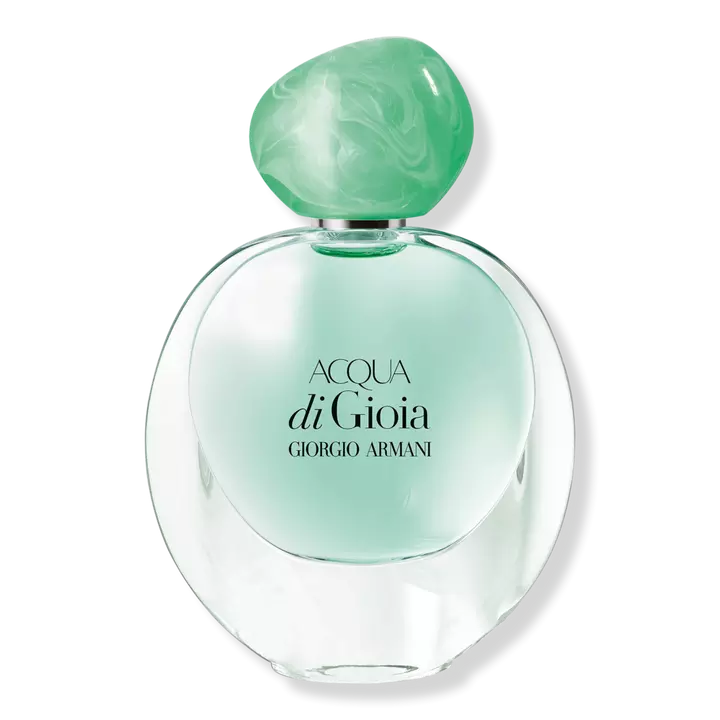 green bottle of armani perfume