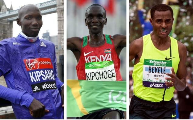 Wilson Kipsang, Eliud Kipchoge and Kenenisa Bekele are preparing to do battle in Berlin