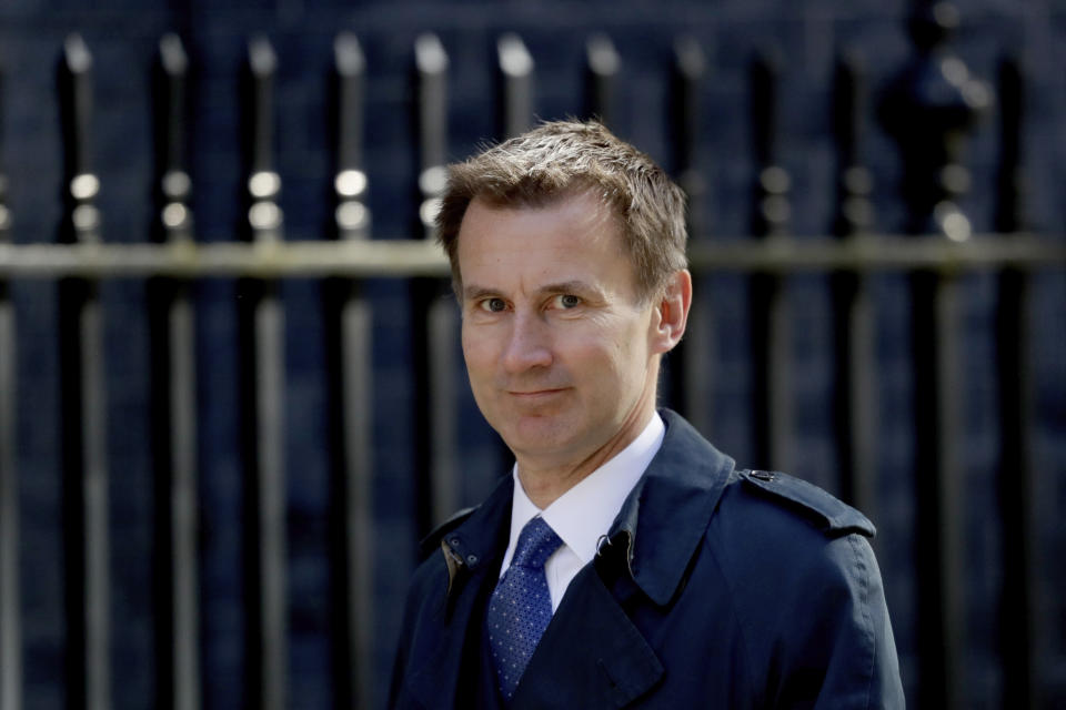 Britain’s Health Secretary Jeremy Hunt has apologised for what he called a “serious failure”. Source: AP/Matt Dunham