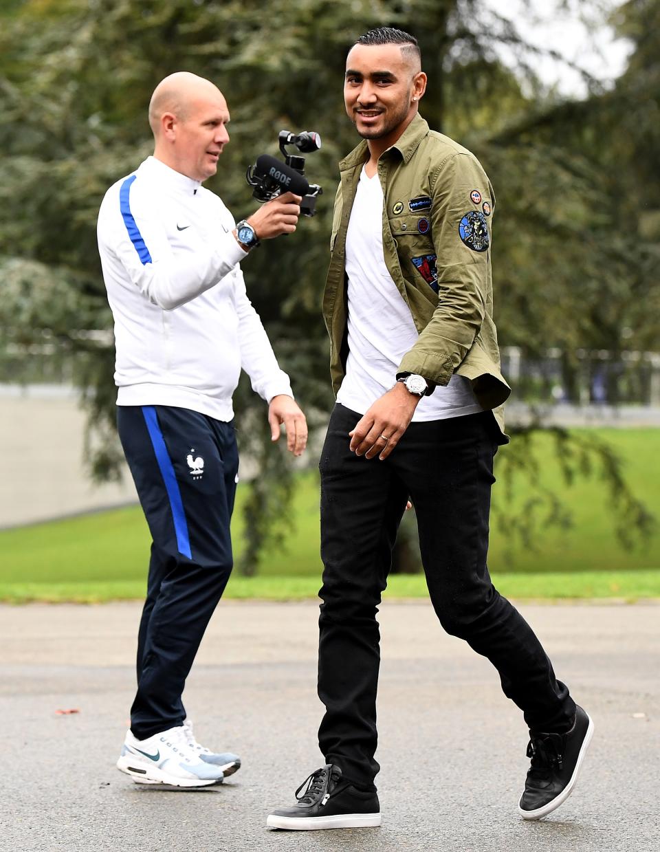 Les Bleus arrivent à Clairefontaine