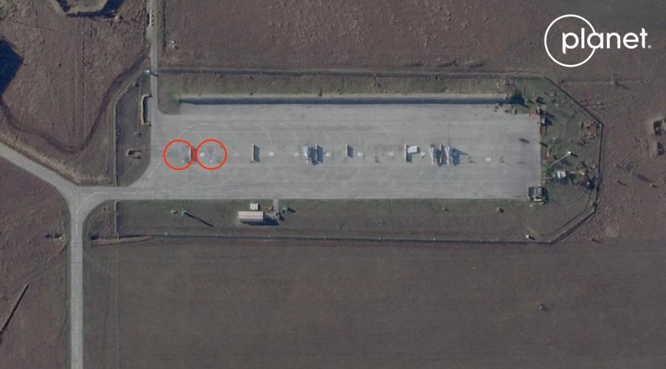 Gvardeyskoye Air Base on Dec. 5, 2023.