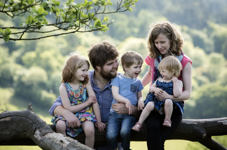 Zoe Powell and three of her children, Phoebe, Amelia and Simeon died in the crash. Also pictured is her husband Josh who is fighting for life in hospital. 