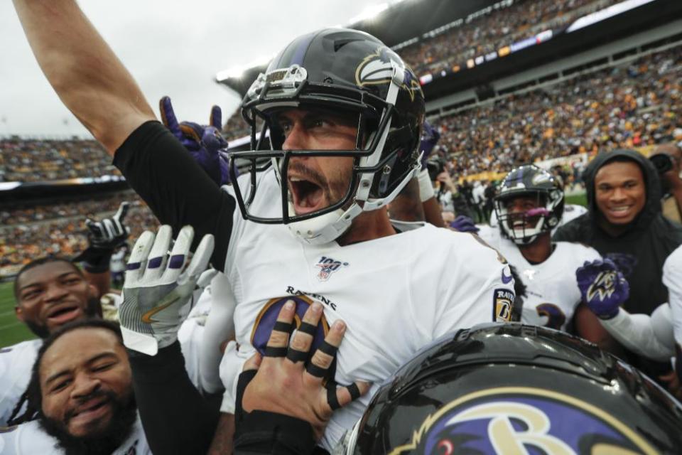 Justin Tucker was at his usual brilliant best on Sunday