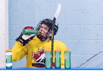 Team Canada forward Connor McDavid takes part in the selection camp in preparation for the upcoming IIHF World Junior Championships in Toronto on Thursday, December 12, 2014. THE CANADIAN PRESS/Nathan Denette