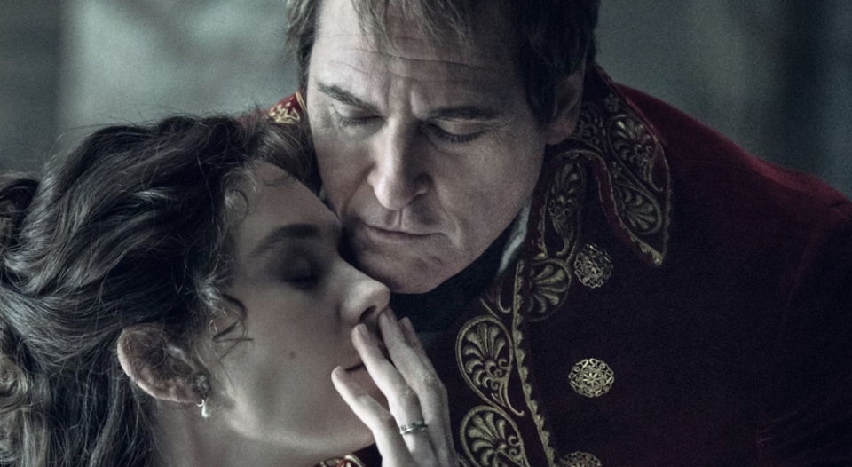 Joaquin Phoenix and Vanessa Kirby in Napoleon