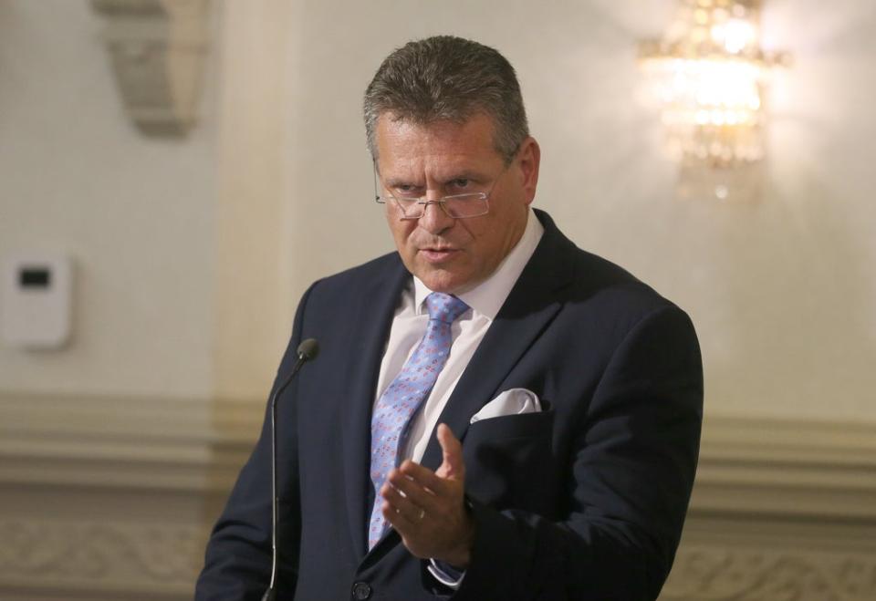 European Commission Vice President Maros Sefcovic. (Brian Lawless/PA) (PA Wire)