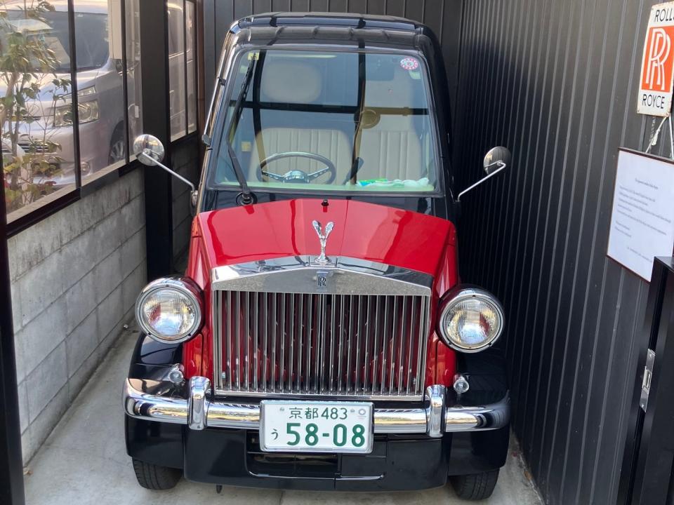 A kei car in Japan that was altered to look like a Rolls-Royce