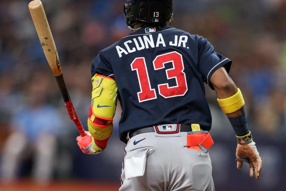 Atlanta Braves right fielder Ronald Acuña Jr.  has the best selling MLB jersey during the first of the 2023 season.