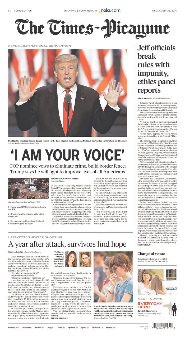 ‘I AM YOUR VOICE’ - THE TIMES-PICAYUNE