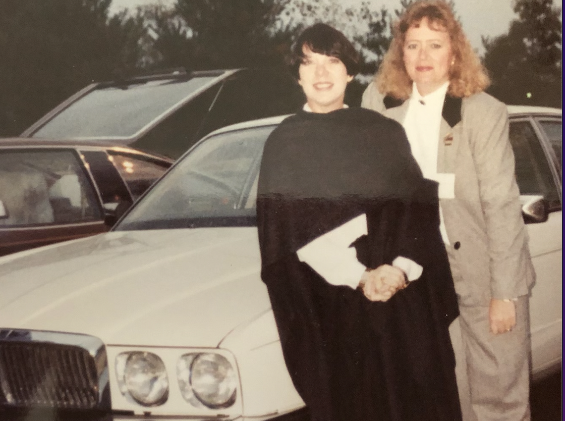 Nancy Rego, left, and Rebecca Peeler loved going to steeplechase races as young, single women.