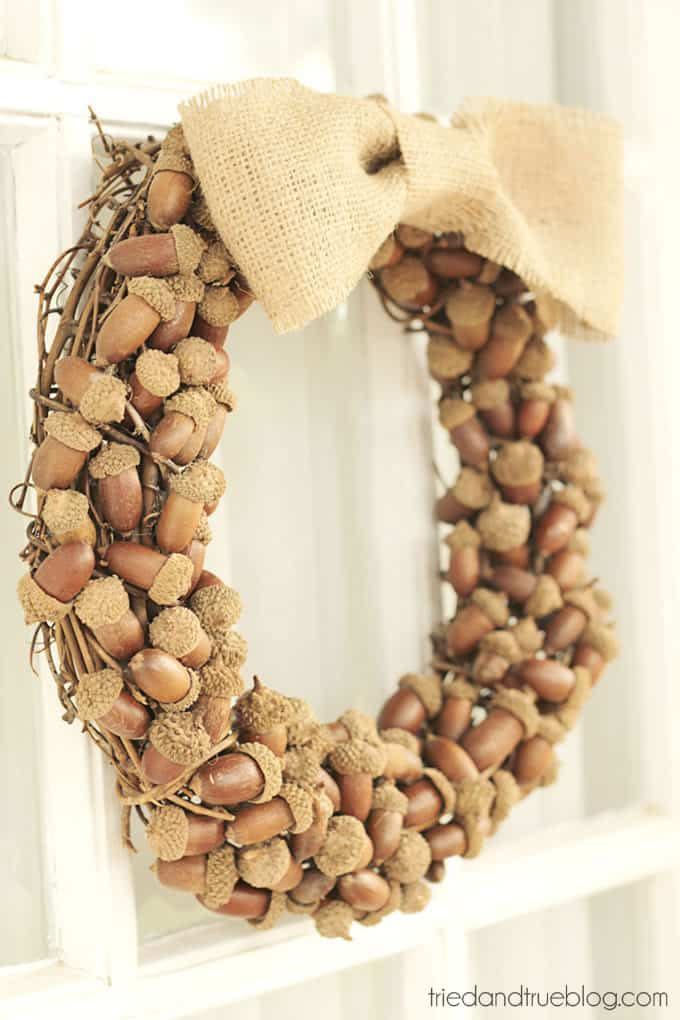 DIY Acorn Wreath