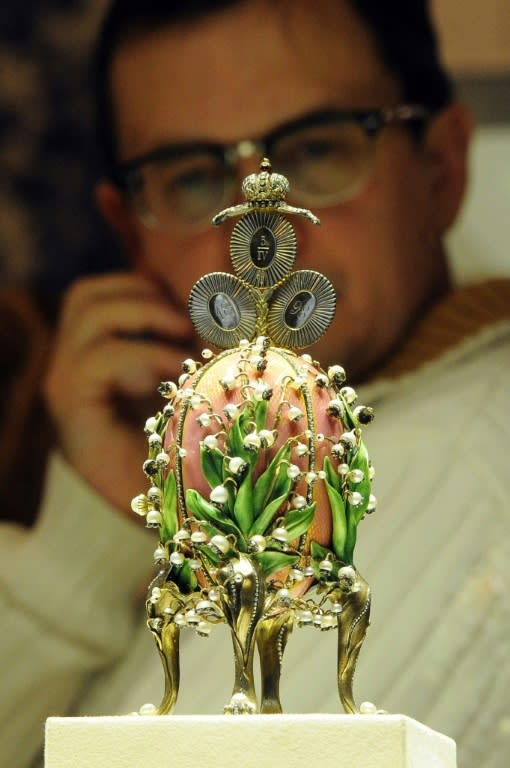 Peter Carl Faberge is famous for the jewel-encrusted golden eggs he created, such as the 'Lily of the Valley'