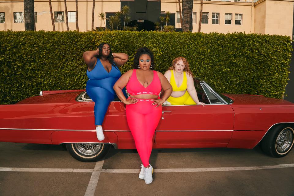 Lizzo and models pose in her new shapewear line, Yitty