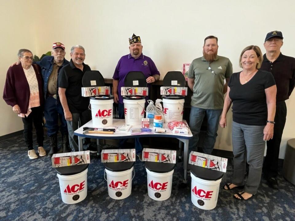 American Legion of Canyon is seeking more community donations as they work to provide safety preparedness buckets to Heritage Hills Elementary School in Canyon ISD, including items teachers and students may need in case of an emergency.