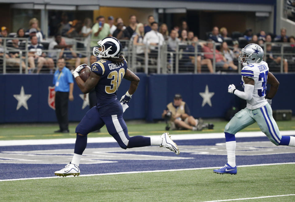 Todd Gurley has helped lead the Rams to a 3-1 record. (AP)