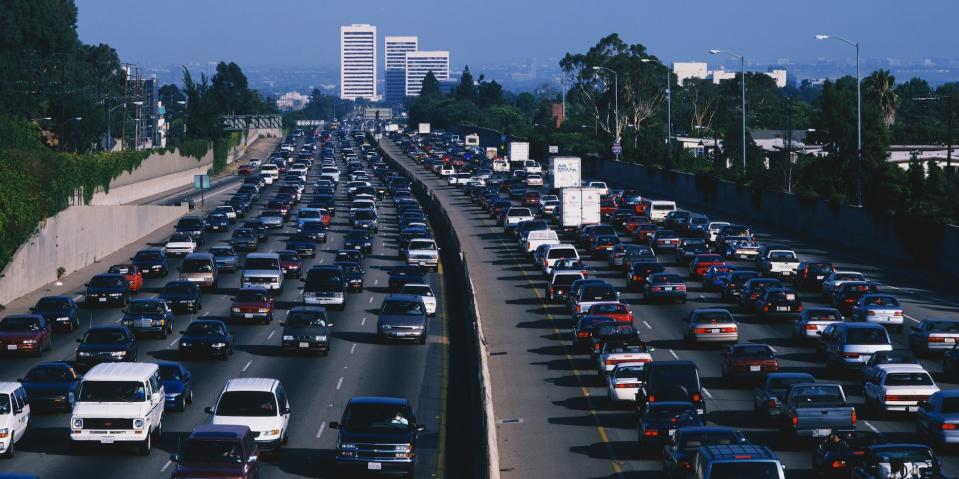 LA traffic 405 freeway