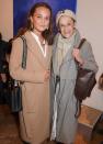 Alicia Vikander and her mother, actress Maria Fahl Vikander, attend a private screening of <em>Into the Blue</em> by artist Irene Petrafesa at A&D Gallery in London on Tuesday.