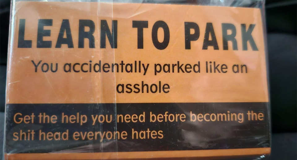 'Learn to park' cards that are available to buy online. 