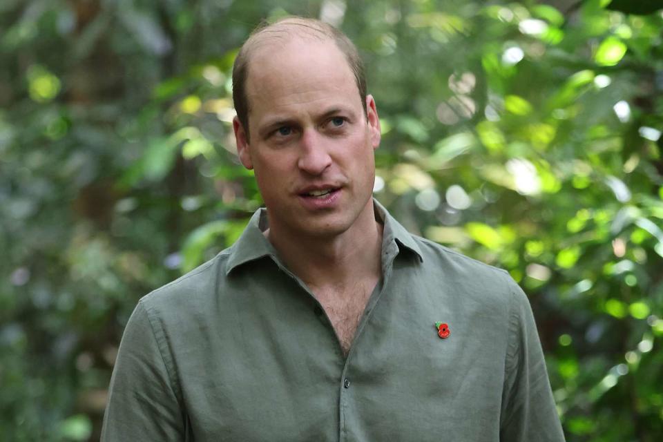 <p>Chris Jackson/Getty</p> Prince William visits Singapore in Nov. 2023 for the Earthshot Prize awards ceremony