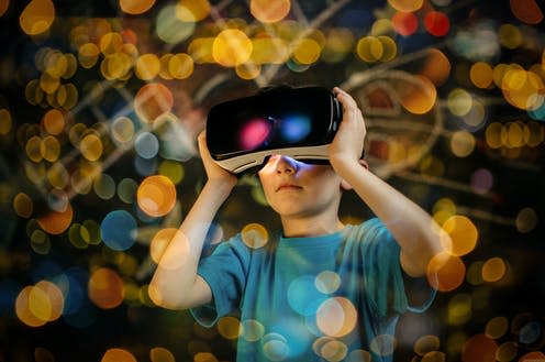  <span class="attribution"><a class="link " href="https://www.shutterstock.com/image-photo/child-playing-virtual-reality-headset-young-639789514" rel="nofollow noopener" target="_blank" data-ylk="slk:Newman Studio/Shutterstock;elm:context_link;itc:0;sec:content-canvas">Newman Studio/Shutterstock</a></span>