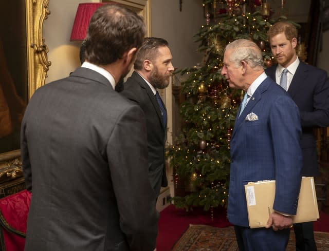 Charles chats with Tom Hardy