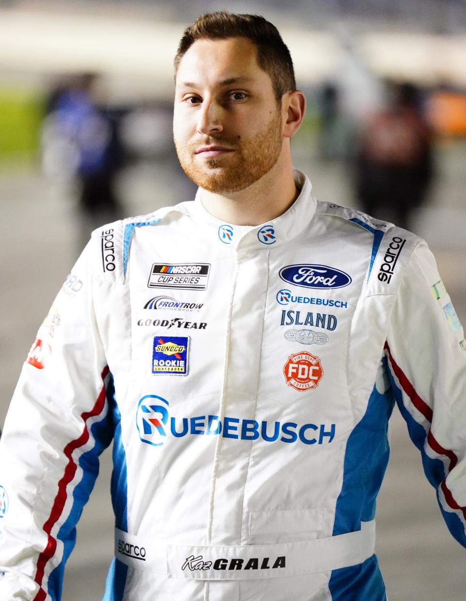 NASCAR Cup Series driver Kaz Grala (36) during qualifying for the Daytona 500 at Daytona International Speedway.