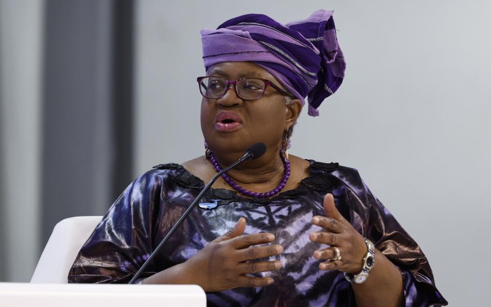 Ngozi Okonjo-Iweala, director-general of the WTO, at the World Economic Forum (WEF) in January