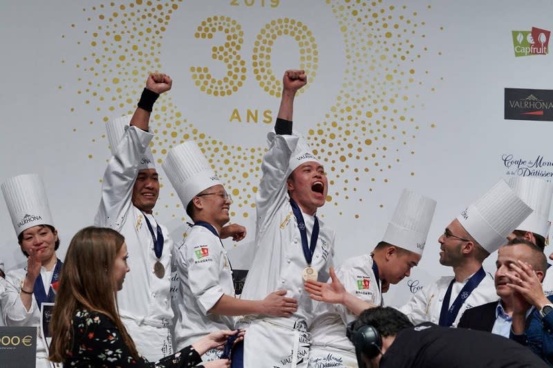 Victory! The jubilant faces when Team Malaysia was announced winners of the World Pastry Cup.