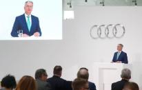 Audi CEO Rupert Stadler speaks during the company's annual news conference in Ingolstadt, Germany March 15, 2018. REUTERS/Michael Dalder