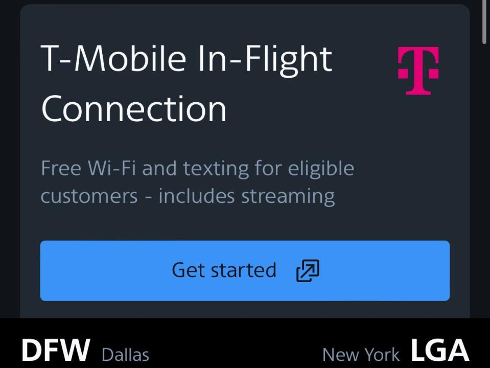 A screenshot of AA.com website with T-Mobile offer.