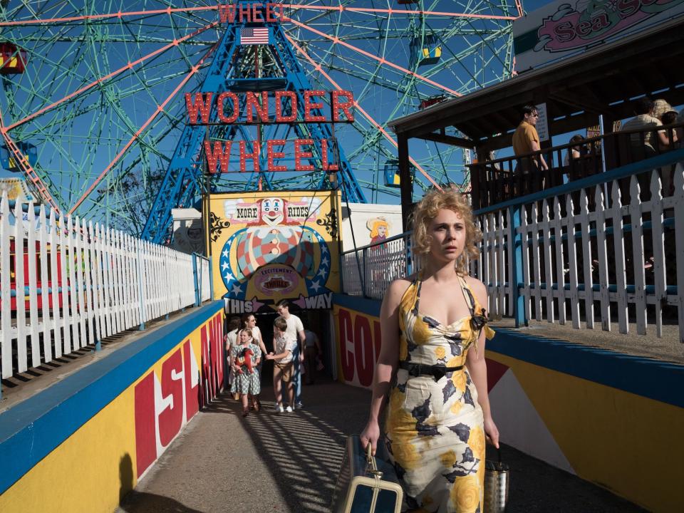 Temple stars in Woody Allen's 2017 film 'Wonder Wheel'Shutterstock