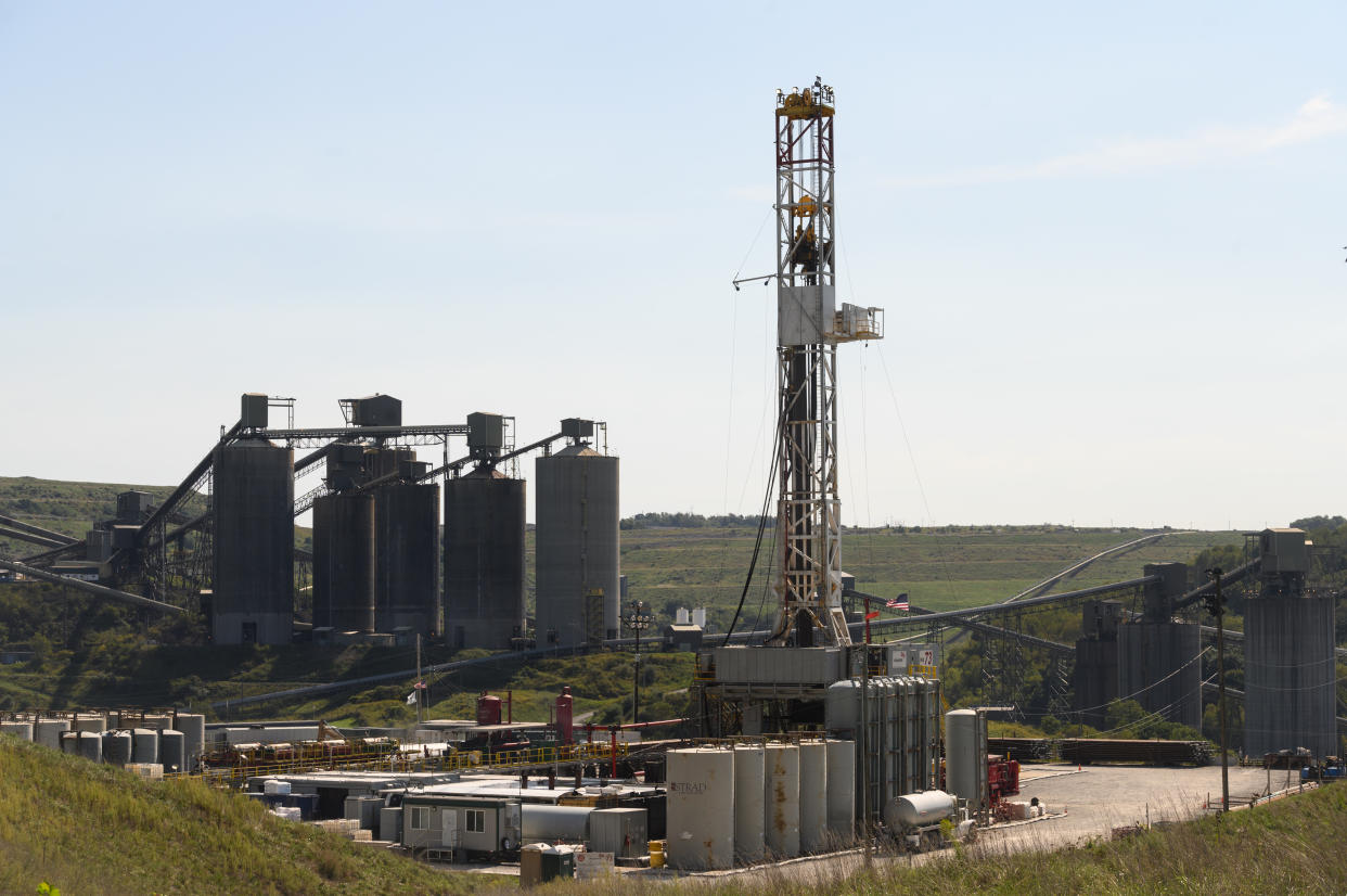 A drilling site in Morris Township, Pa. 