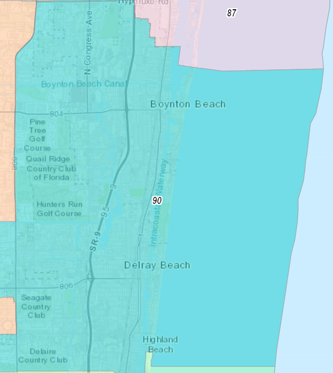 Map of Florida House District 90