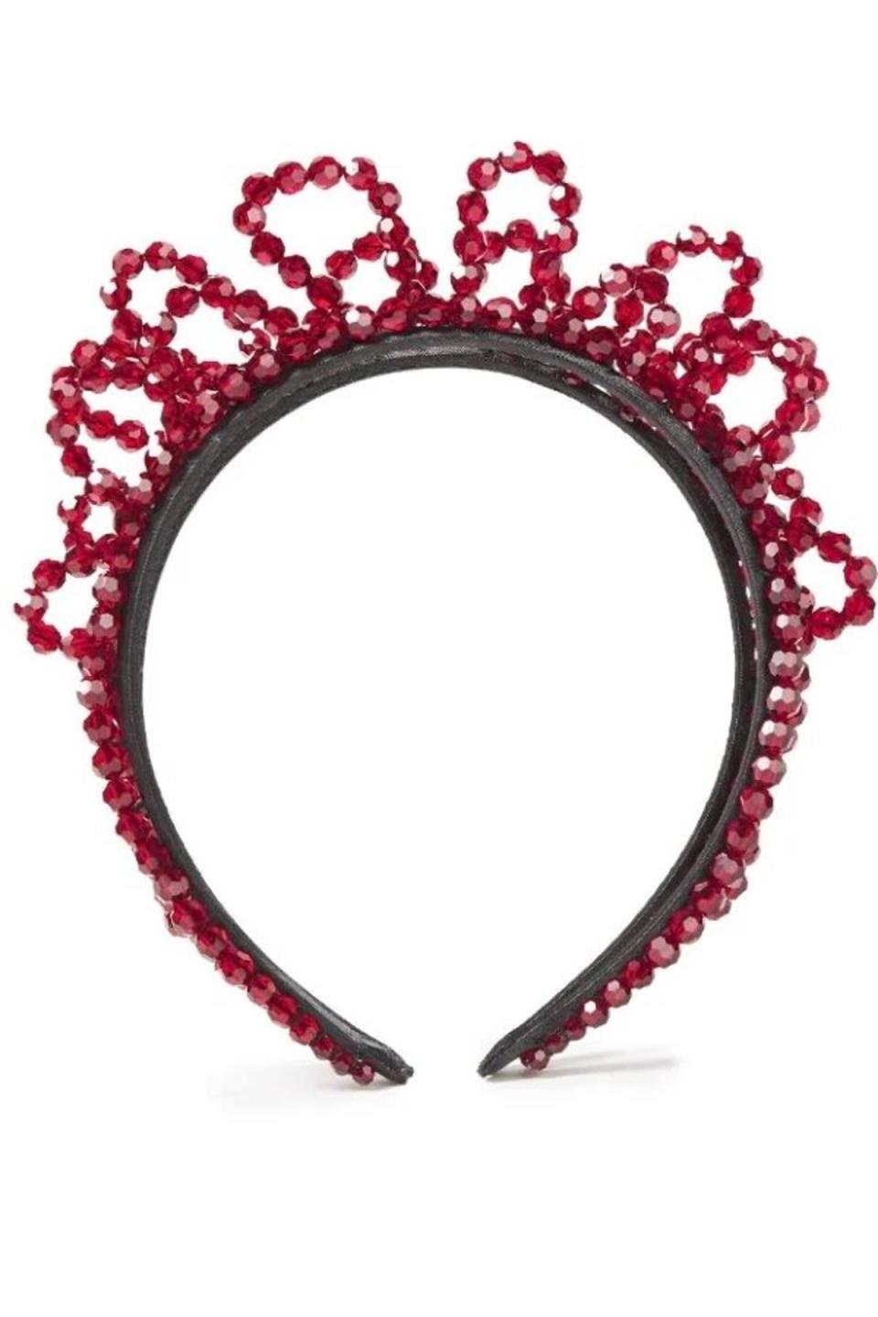 Simone Rocha headband, rent from £62.10, Hurrcollective.com (Hurr Collective)