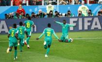 Soccer Football - World Cup - Group H - Poland vs Senegal - Spartak Stadium, Moscow, Russia - June 19, 2018 Senegal's M'Baye Niang celebrates scoring their second goal REUTERS/Kai Pfaffenbach