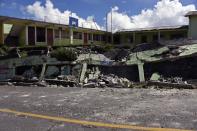 <p>View of damages caused by the earthquake, which mainly hit Mexico, in Tacana municipality, San Marcos departament, in the border with Mexico, 320 km from Guatemala City, on Sept. 8, 2017. (Photo: Johan Ordonez/AFP/Getty Images) </p>