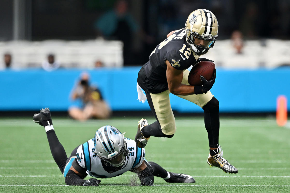 New Orleans Saints - Chris Olave leads all rookies with 268 receiving yards  and ranks second with 17 receptions so far this season 