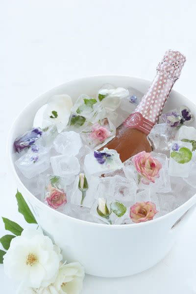 Floral Ice Cubes