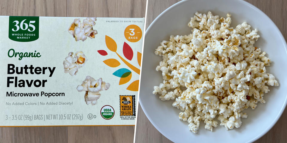 365 Organic Buttery Flavor Microwave Popcorn (Courtesy Joey Skladany)