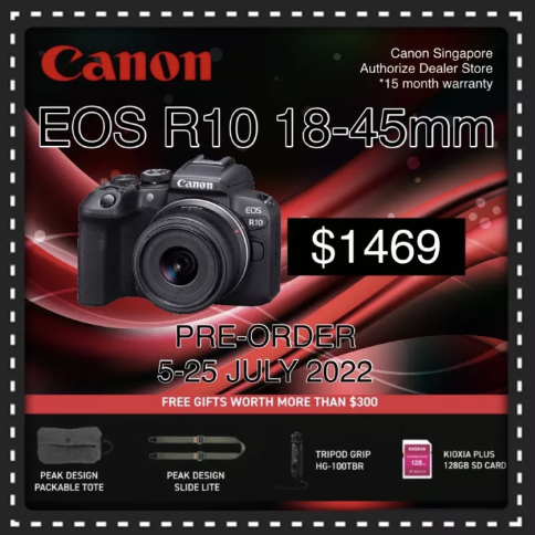 Canon EOS R10 (RF-S18-45mm F/4.5-6.3 IS STM). PHOTO: Lazada