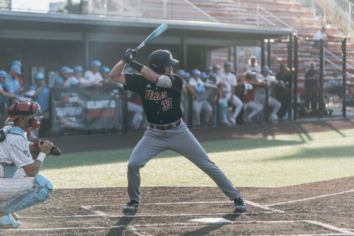 UMass' Mike Gervasi, of Rockland and Archbishop Williams High, finished his collegiate baseball career in 2024.