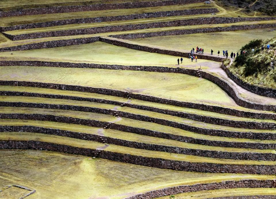 Tourism in Peru is a complicated subject since the politics of the country are in a place of unrest. 
Pictured: A Peruvian natural landmark with a walking tour exploring the ancient ruins 