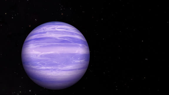 Astronomers have detected traces of water ice clouds in the atmosphere of the brown dwarf WISE 0855, a misfit failed star about 7.2 light-years from Earth. The discovery is the first time water ice clouds have been found beyond the solar system